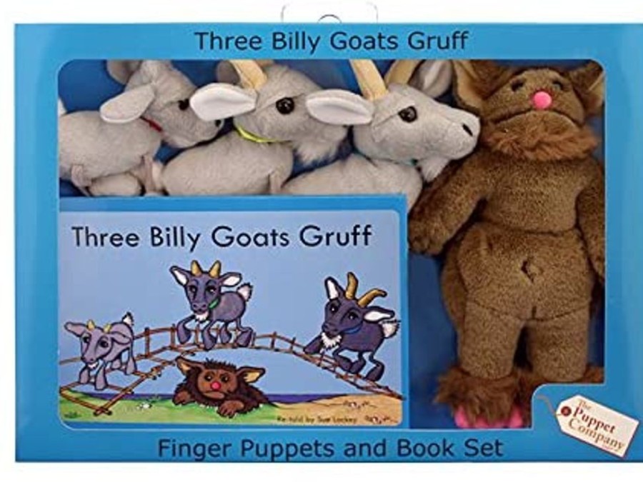 Stories & Puppets Puppet Company | Three Billy Goats Gruff Puppets And Book