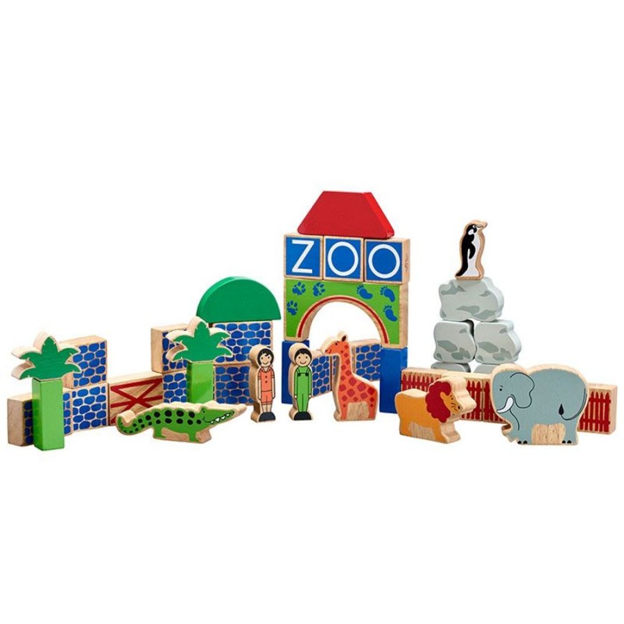 Small World Play Lanka Kade | Lanka Kade Zoo Building Blocks 40Pcs