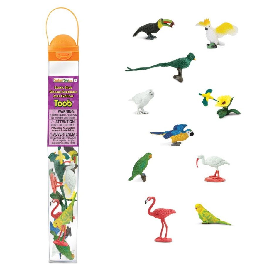 Small World Play Axse | Safari Toob - Exotic Birds (10Pcs)