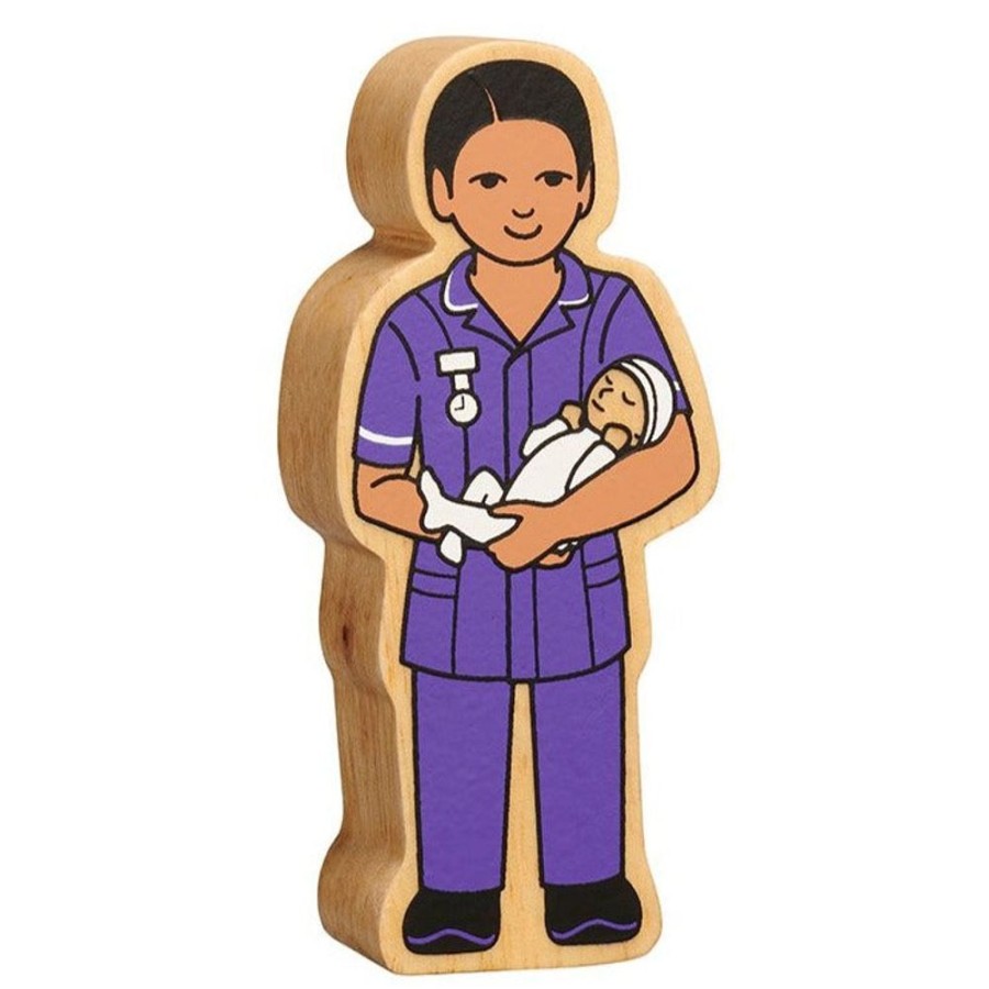 Small World Play Lanka Kade | Lanka Kade Wooden Purple Midwife