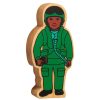 Small World Play Lanka Kade | Lanka Kade Natural Wooden Green Air Force Officer