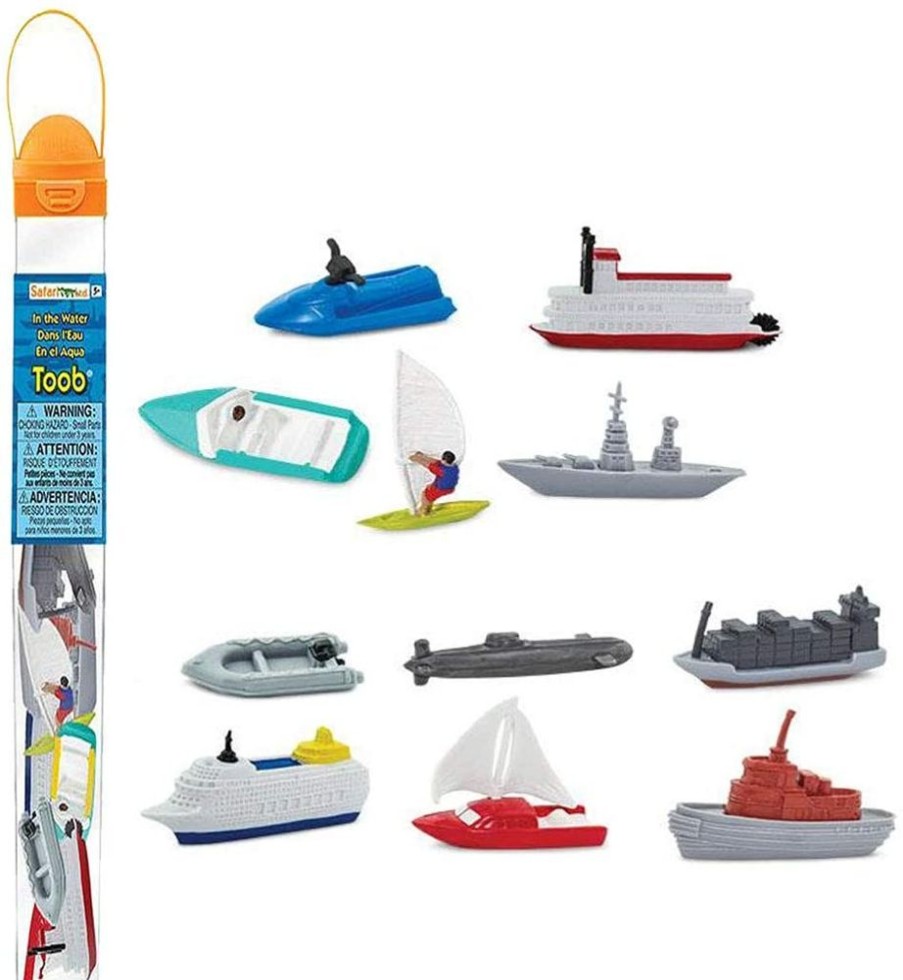 Sensory Play Axse | Safari Toob - In The Water (Boats And Vessels) (11Pcs)