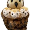 Stories & Puppets Puppet Company | Hide Away Puppets - Tawny Owl With 3 Babies Hand Puppet