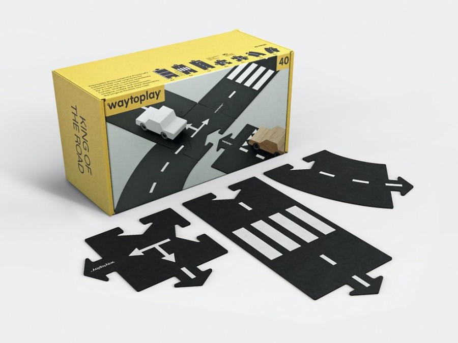 Gift / Party Ideas Way to Play | Way To Play Flexible Roads - King Of The Road (40Pcs)