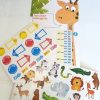 Animals Portfolio | Jungle Cardboard Height Chart With Stickers