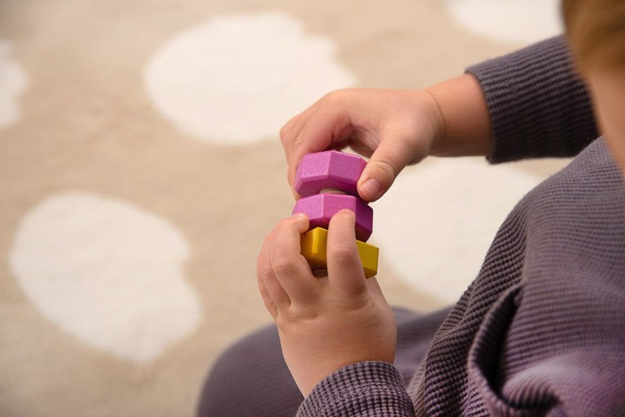 Sensory Play Commotion | Tickit Wooden Nuts And Bolts (7Pcs)