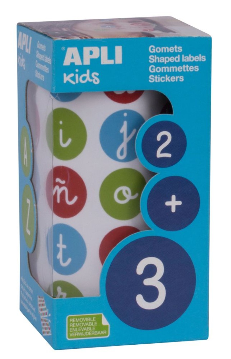 Games Portfolio | Apli Roll Of 900 Educational Stickers Lower Case Letters, O 20 Mm