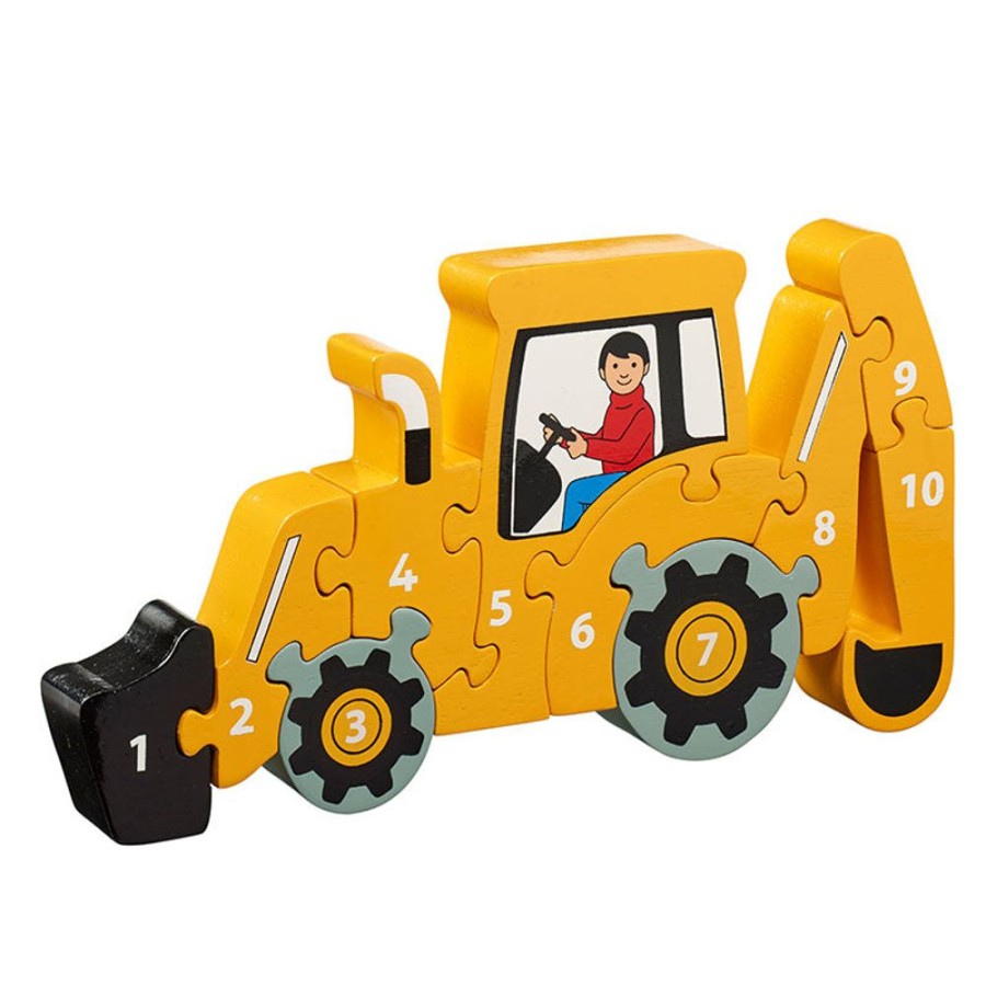 Gift / Party Ideas Lanka Kade | Lanka Kade Wooden Digger 1-10 Jigsaw Puzzle