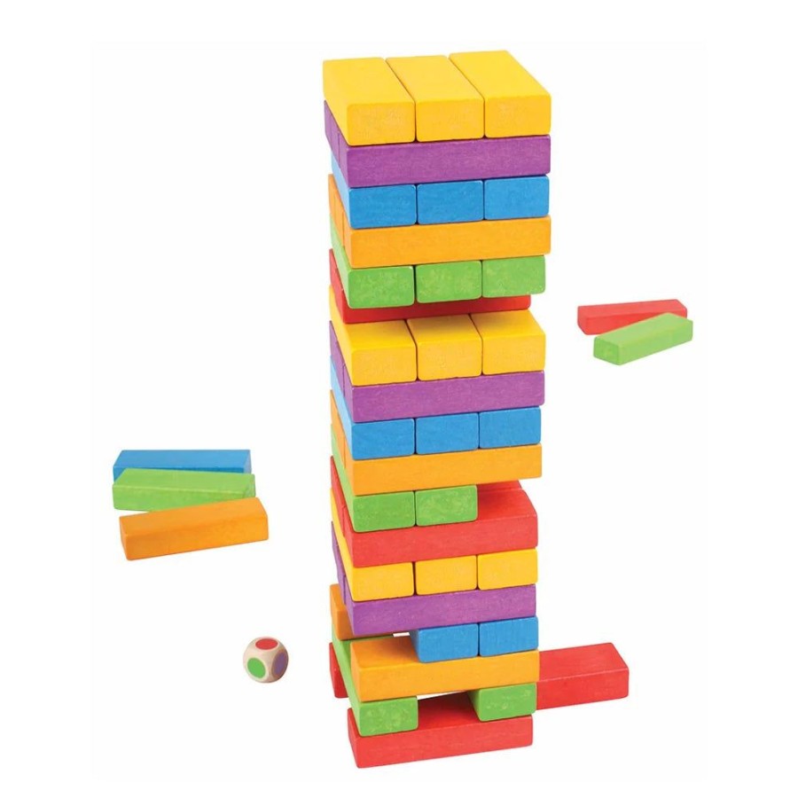 Gift / Party Ideas Bigjigs | Bigjigs Rainbow Stacking Tower Blocks