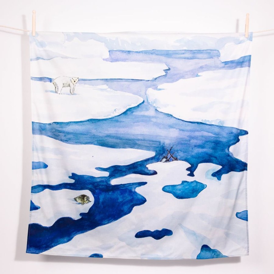 Small World Play Wonder Cloths | Wondercloths Organic Cotton Scenery- Arctic