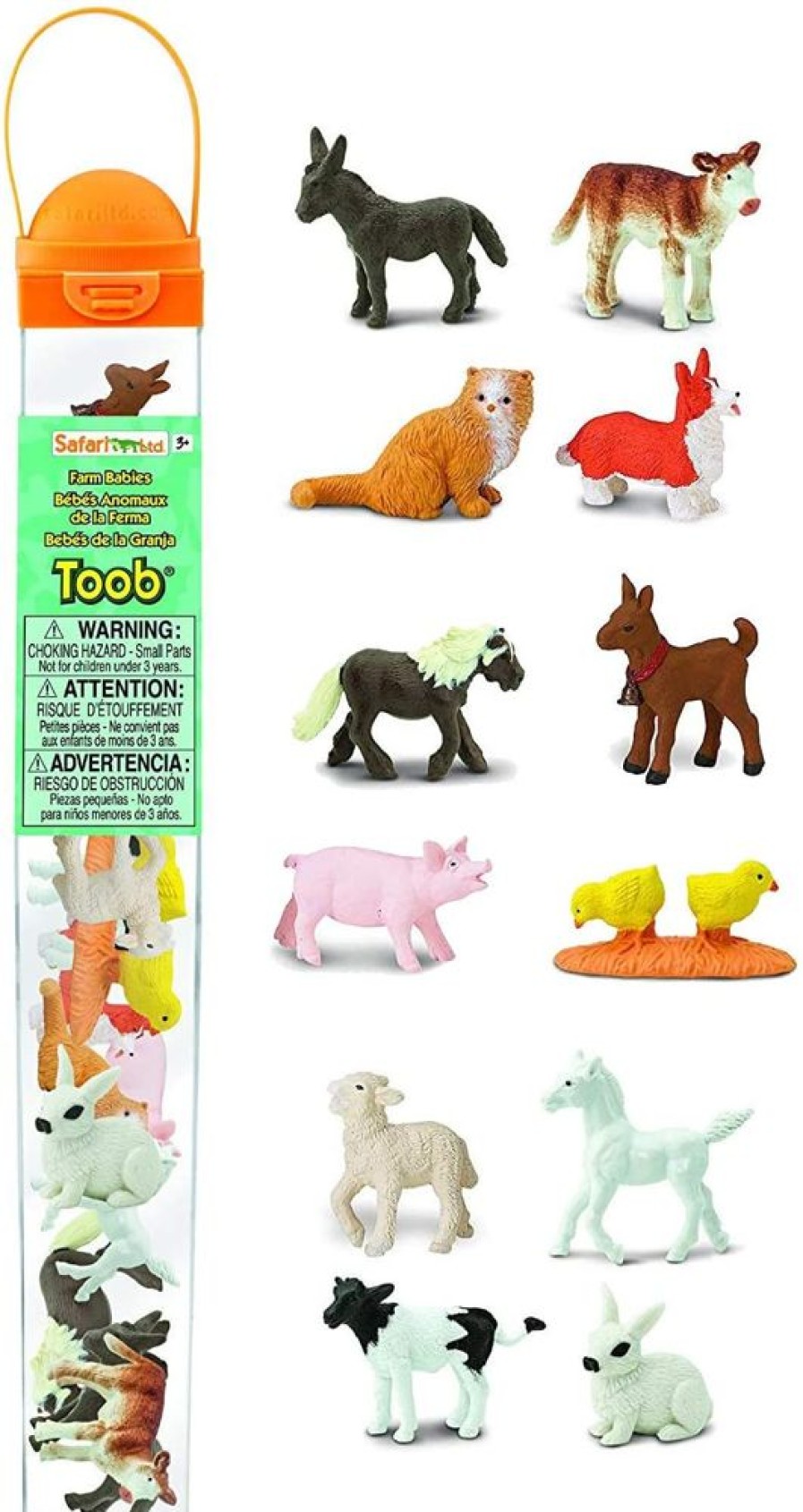 Animals Axse | Safari Toob - Farm Babies (12Pcs)