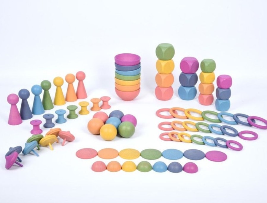 Wooden Toys Commotion | Tickit Rainbow Wooden Super Set