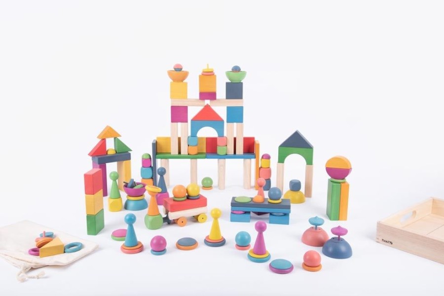 Wooden Toys Commotion | Tickit Rainbow Wooden Super Set