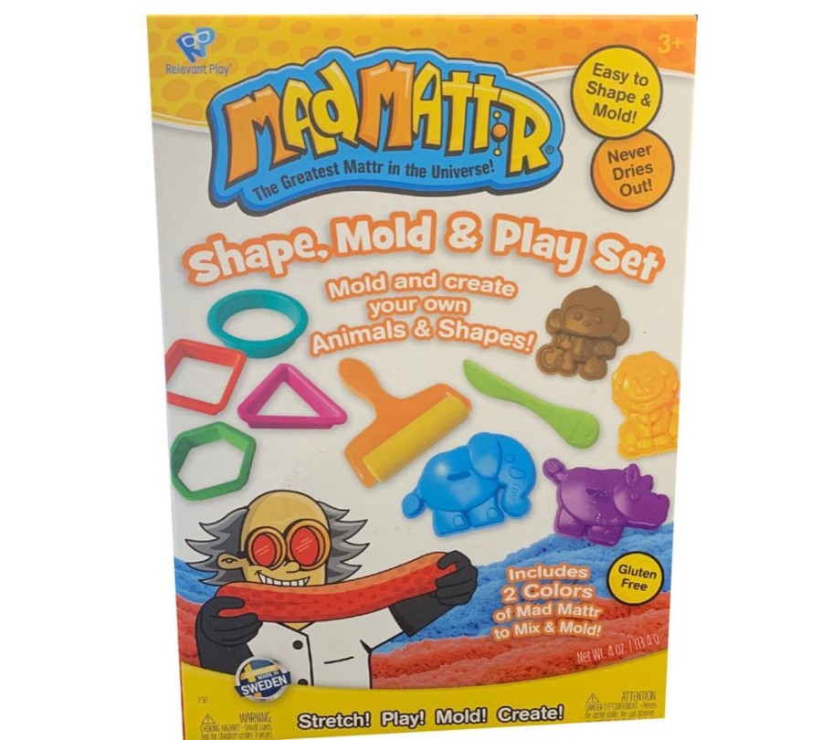 Playdough Relevant Play | Mad Mattr - Shape, Mould And Play Activity Set