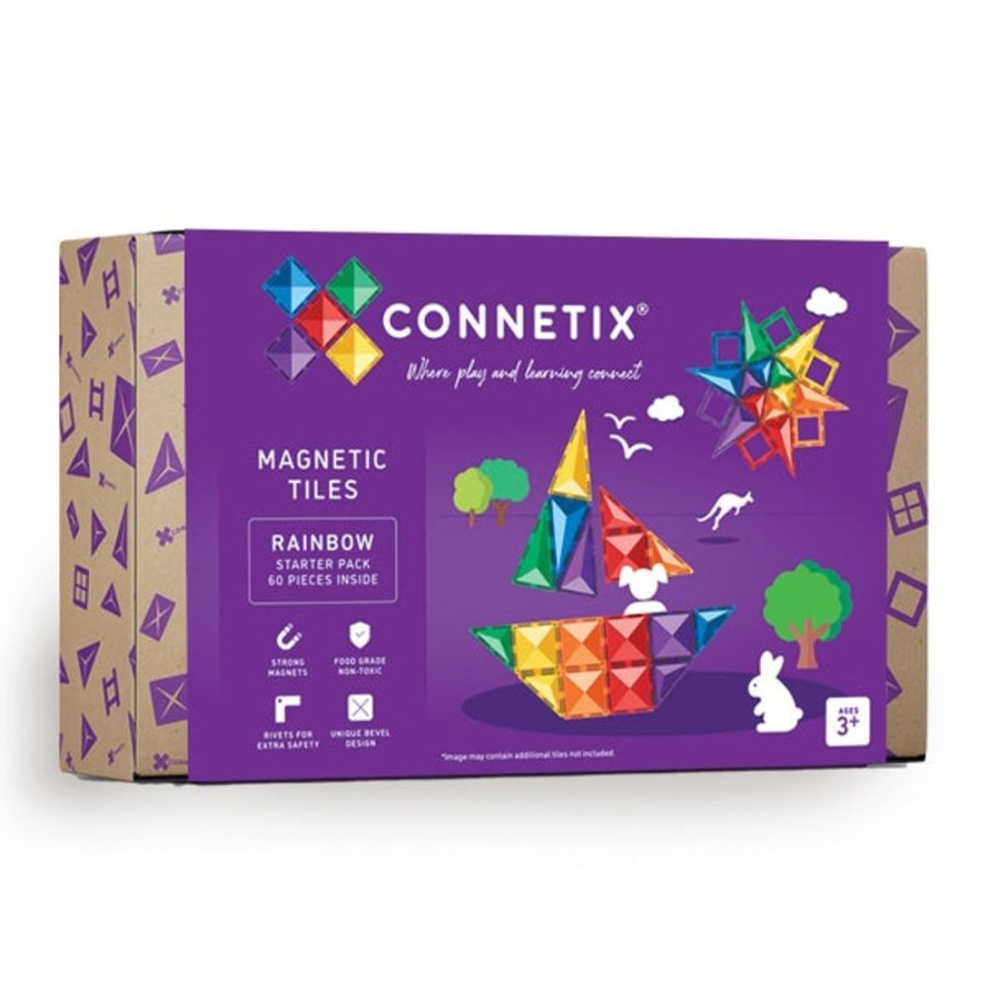 Small World Play Connetix | Connetix Starter Pack 60Pcs