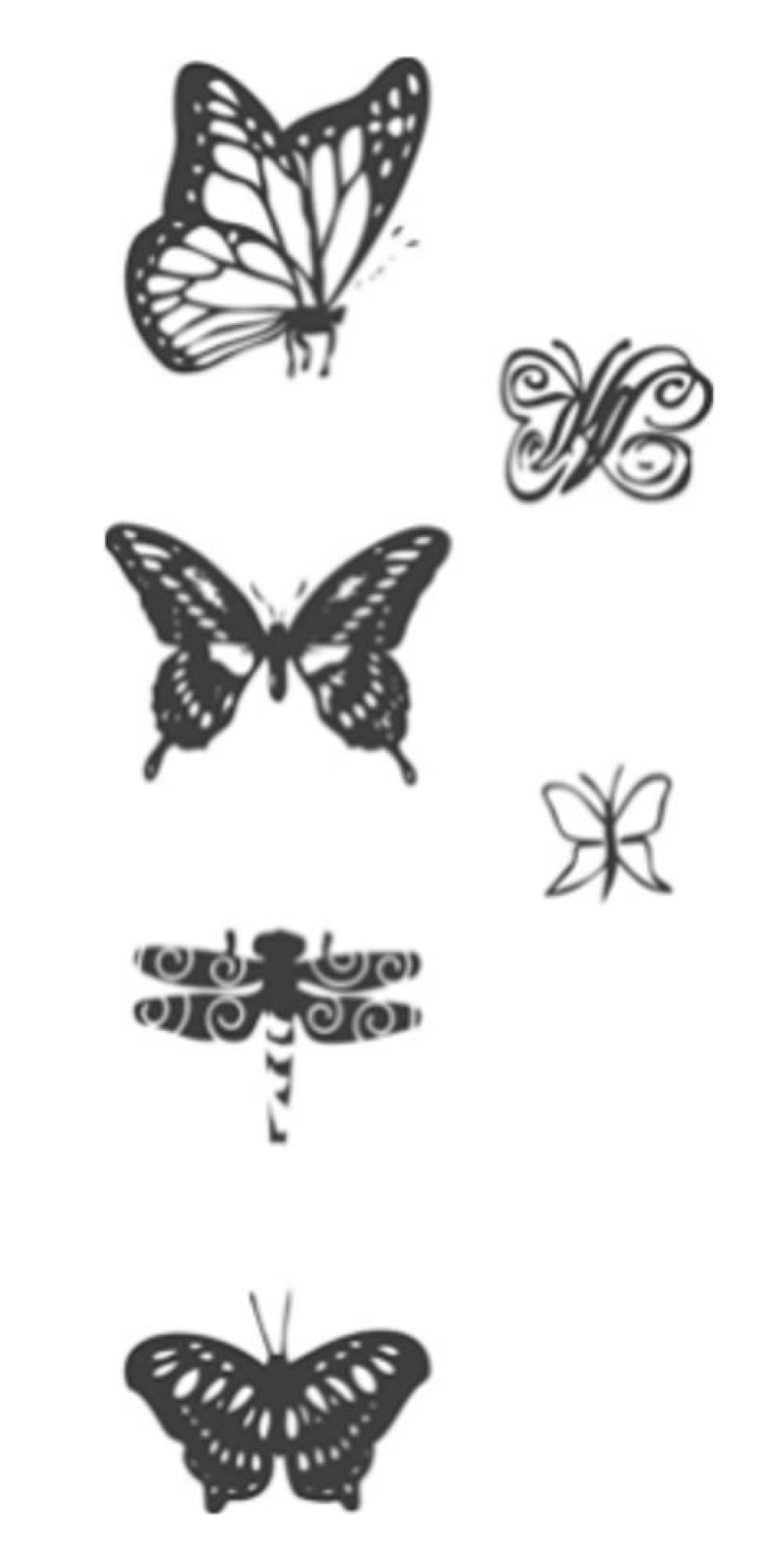 Stocking Fillers Portfolio | Heyda Wooden Stamps Sticks - Butterflies 6Pcs