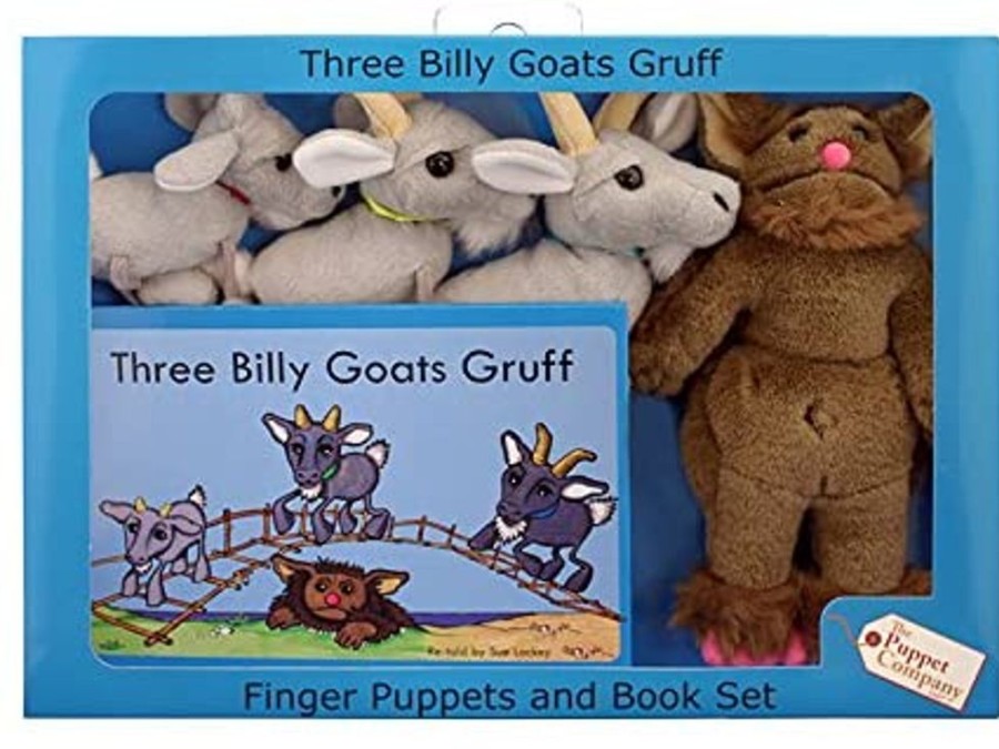 Gift / Party Ideas Puppet Company | Three Billy Goats Gruff Puppets And Book