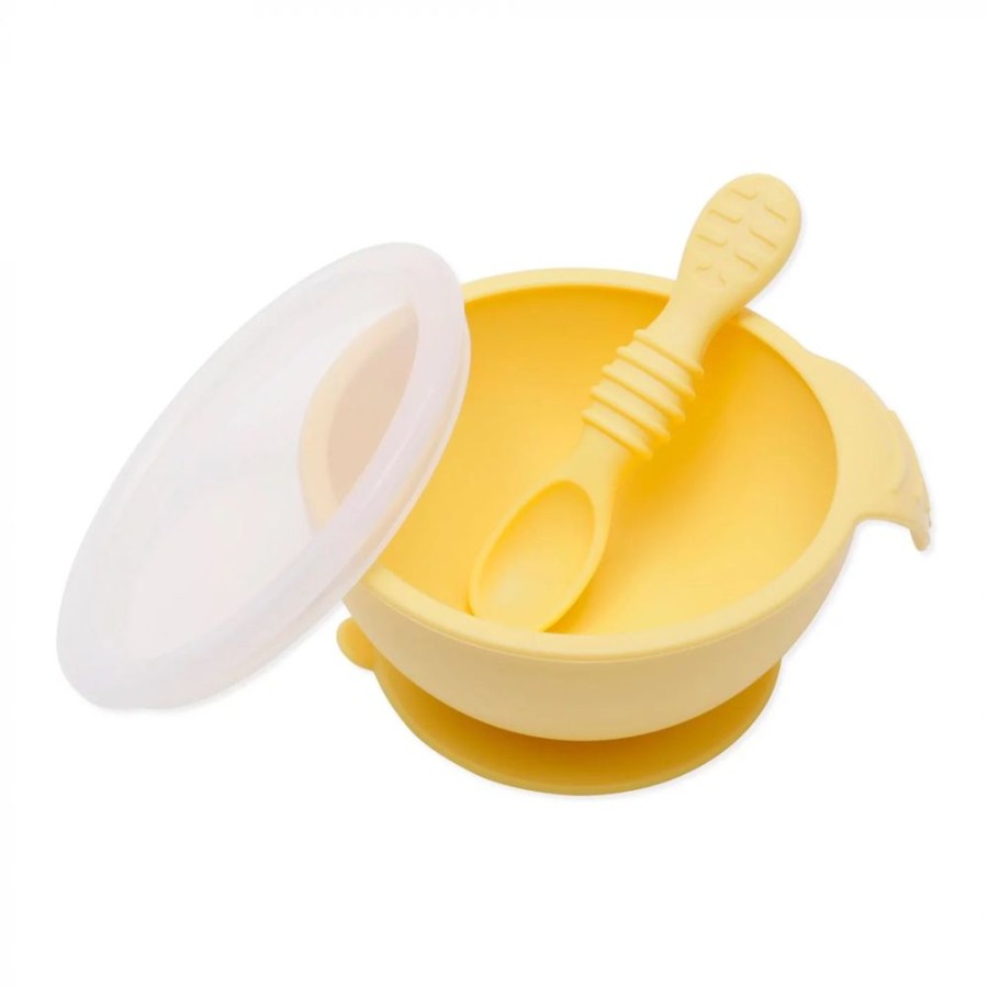 Learning Hippychick | Bumkins- First Feeding Bowl And Spoon Set