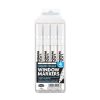 Arts And Crafts Portfolio | Liquid Chalk Markers 4 Pk- White Hangcarded