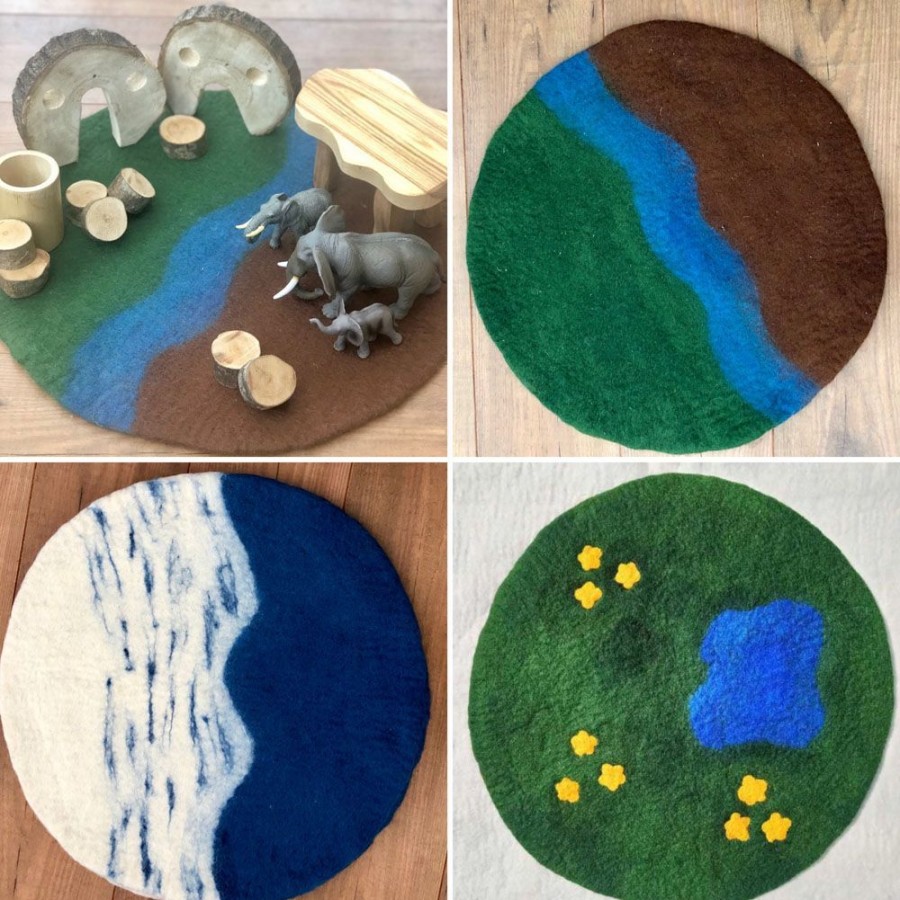 Small World Play Cosy | Felt Scenery Mats (1Pcs)