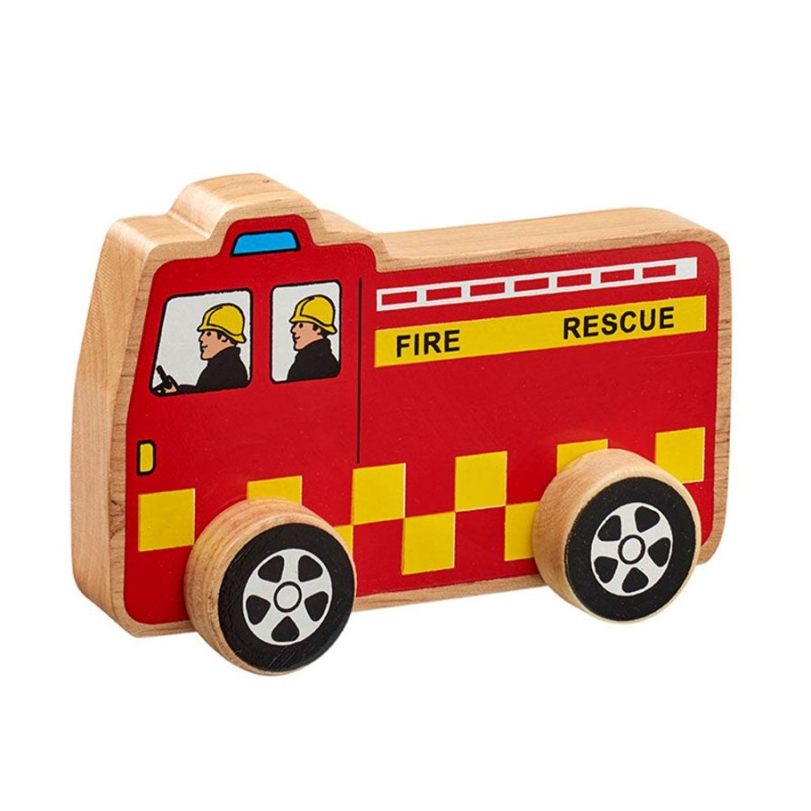 Wooden Toys Lanka Kade | Lanka Kade Wooden Fire Engine Push Along