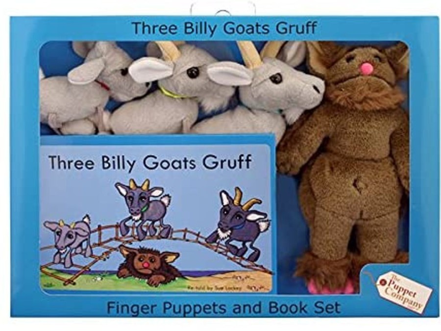 Gift / Party Ideas Puppet Company | Three Billy Goats Gruff Puppets And Book