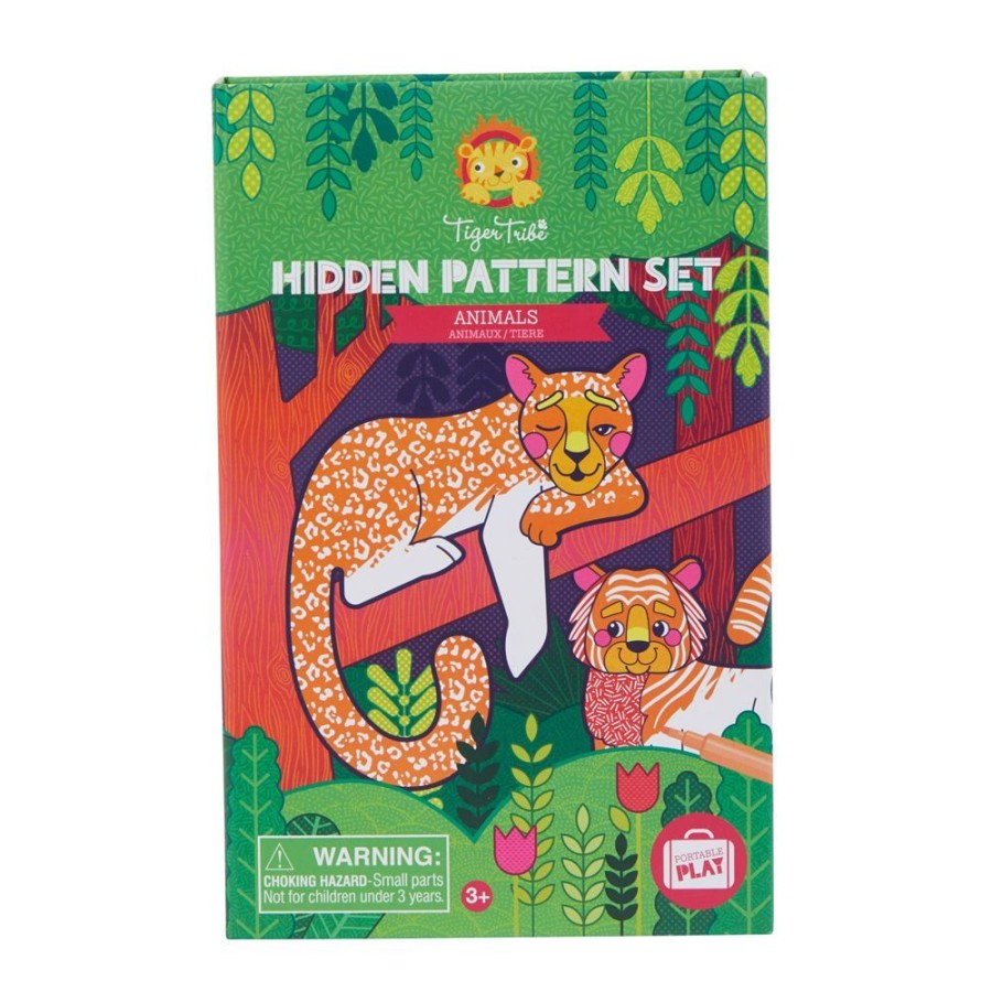 Learning Bigjigs | Tiger Tribe Hidden Patterns Set - Animals